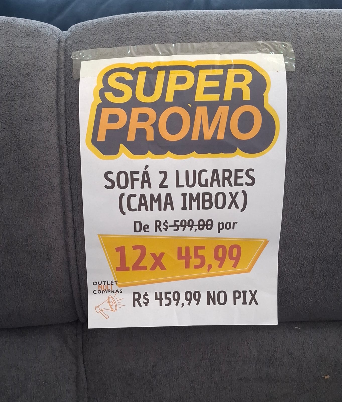 Sofá 2 Lugares Cama Inbox
