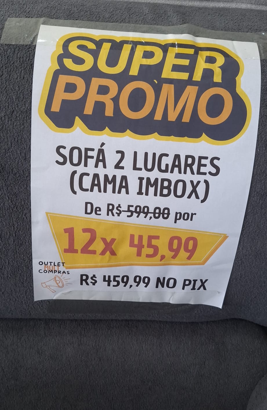 Sofá 2 Lugares Cama Inbox